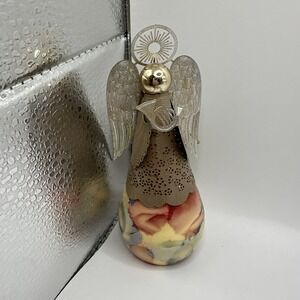 Russ Angels of Love Glass Ornament Angel‎ Playing Horn #10502 Sun Catcher